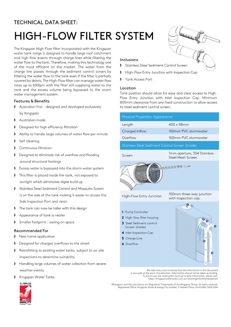 kingspan-water-tanks-urban-high-flow-filter-data-sheet_1